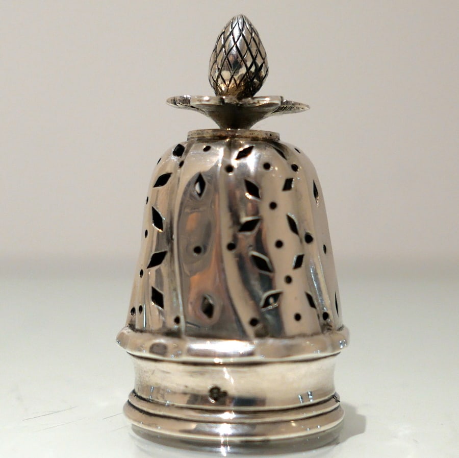 18th Century Dutch Silver Sugar Caster Amsterdam Circa 1760 - 8