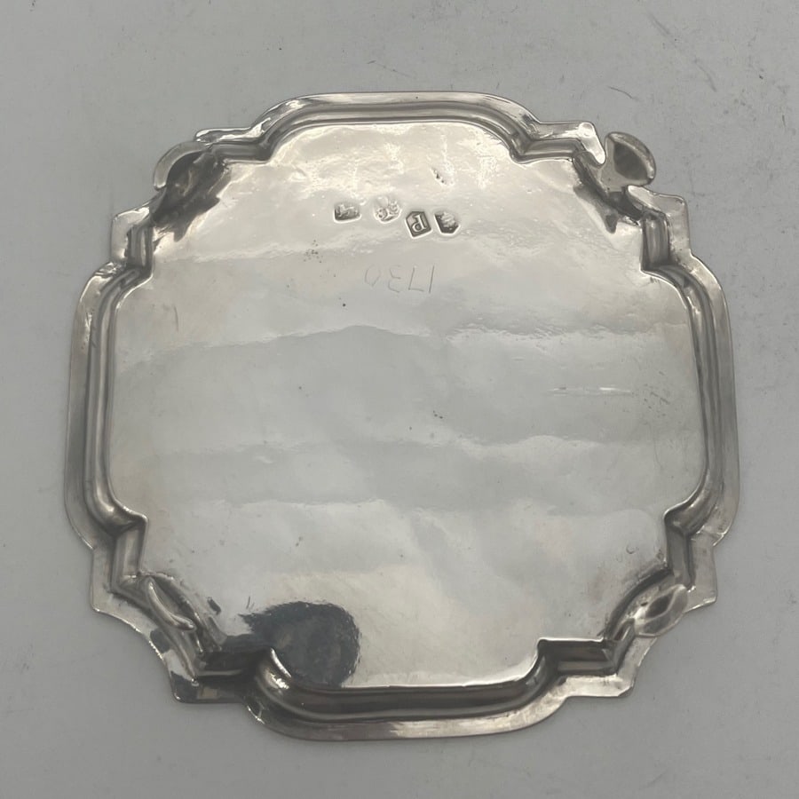 Early 18th Century Antique George II Silver Salver London 1730 John Tuite - 4