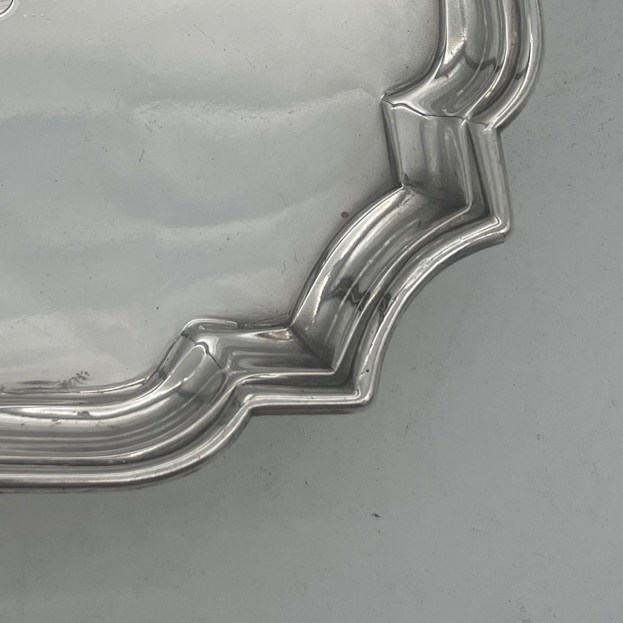 Early 18th Century Antique George II Silver Salver London 1730 John Tuite - 5