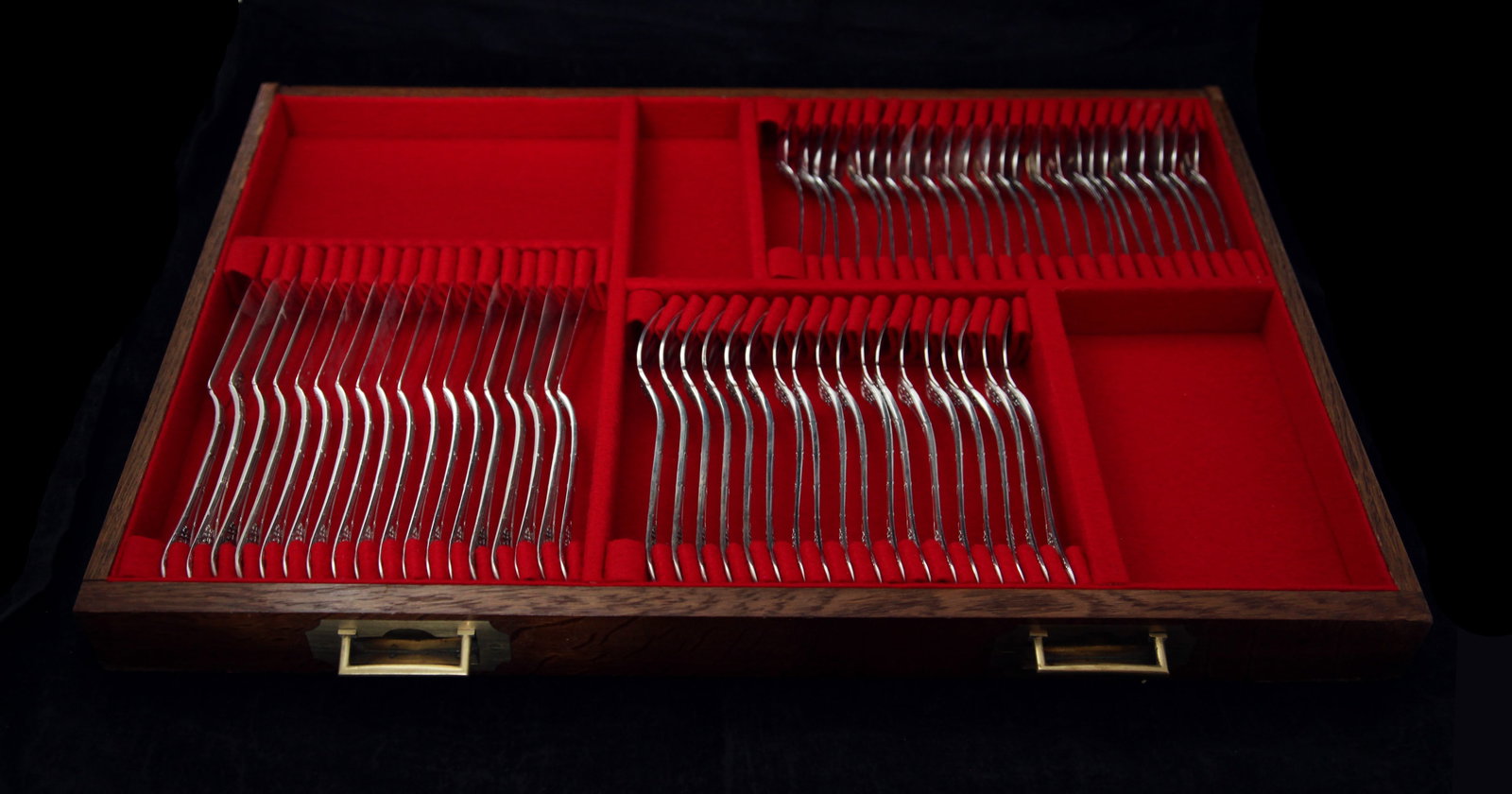 Puiforcat (Hermes) - 306 pcs. Antique French Sterling Silver Flatware Set, 18 Serving Pieces + - 14