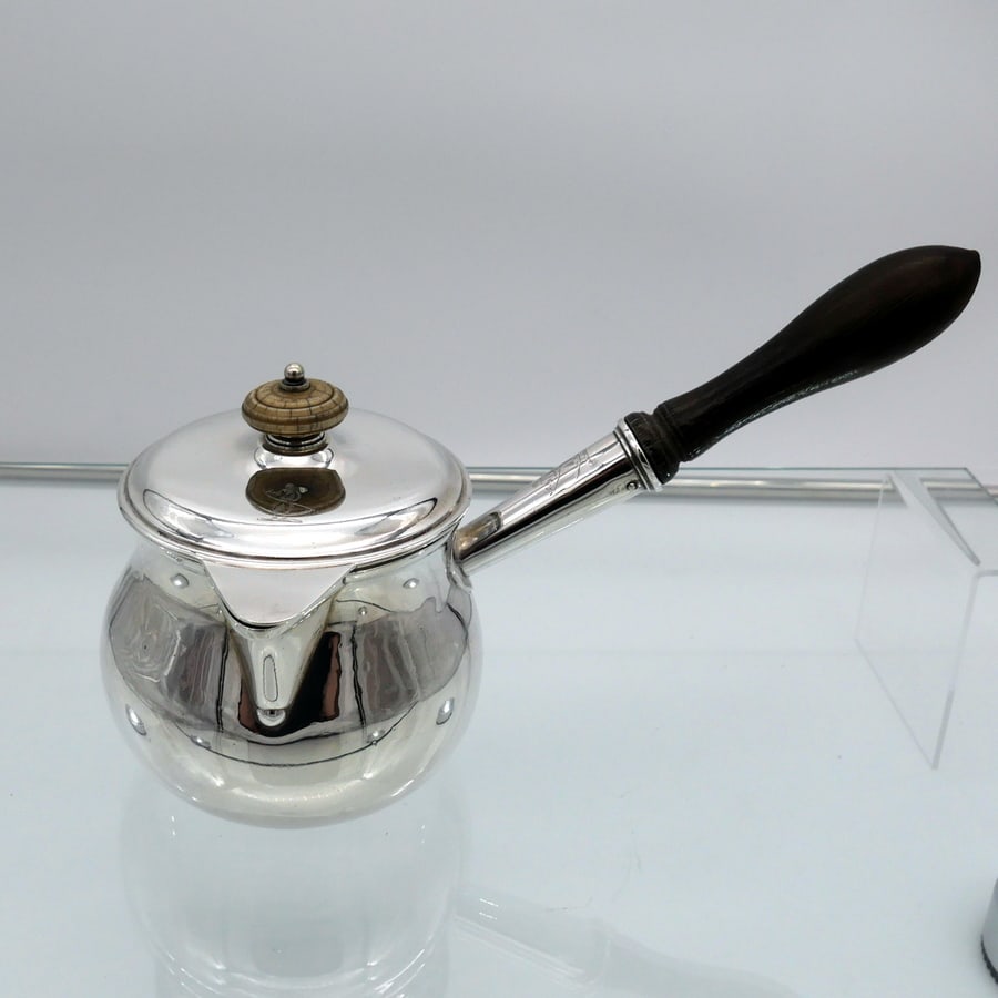 18th Century Antique George III Sterling Silver Brandy Pan & Cover London 1794 Robert Sharp (1 of 11)