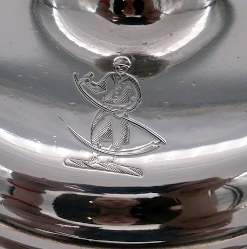 18th Century Antique George III Sterling Silver Brandy Pan & Cover London 1794 Robert Sharp - 9