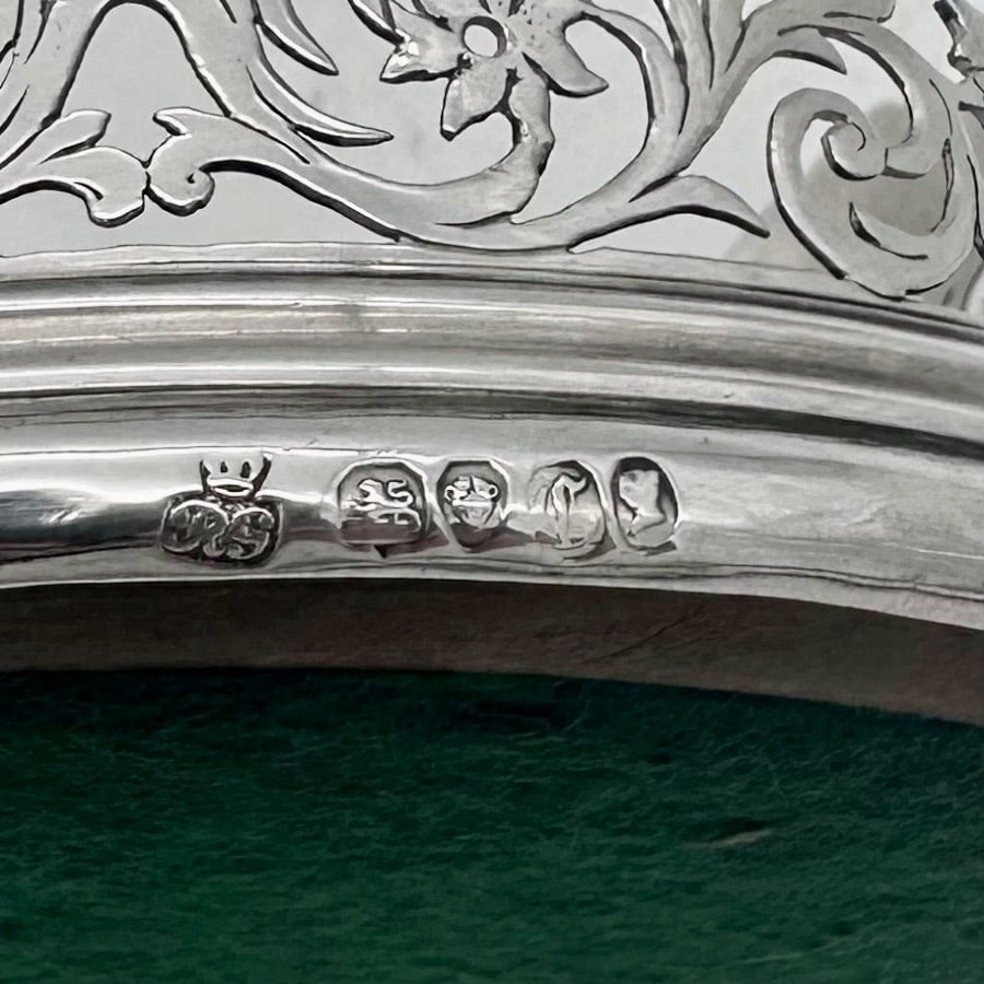 Early 19th Century Antique Victorian Silver Pair Wine Coasters London 1838 Robert Garrard - 11