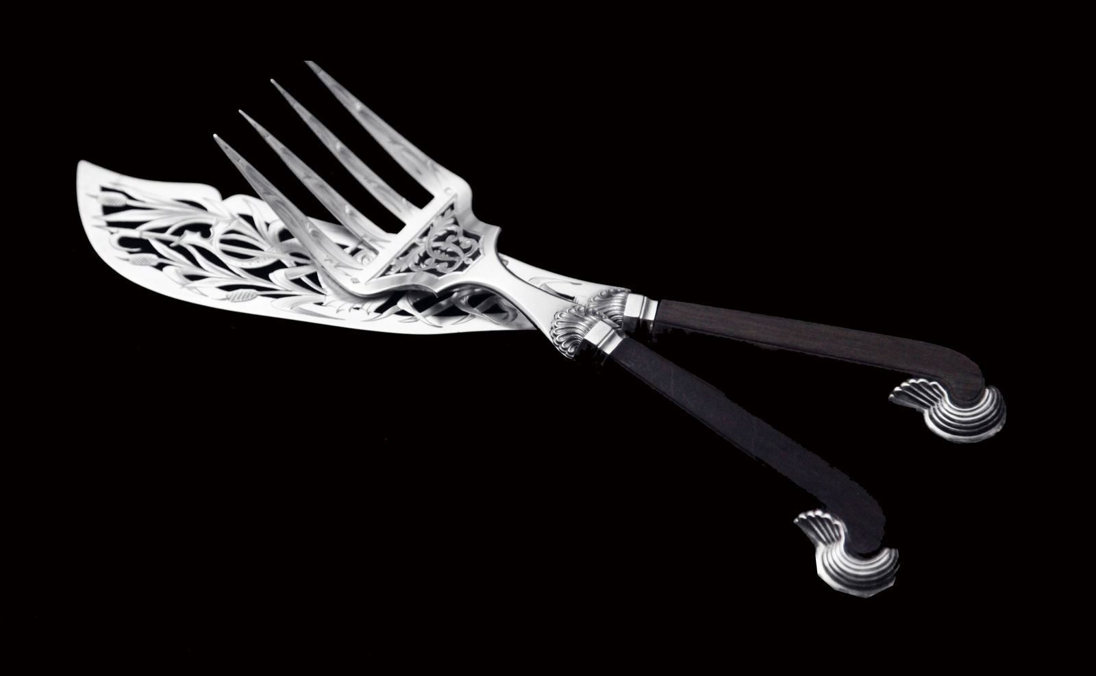 Boin-Taburet: 282pc. Antique French Sterling Silver Flatware Set, 18 Serving Pieces + Chest. - 11