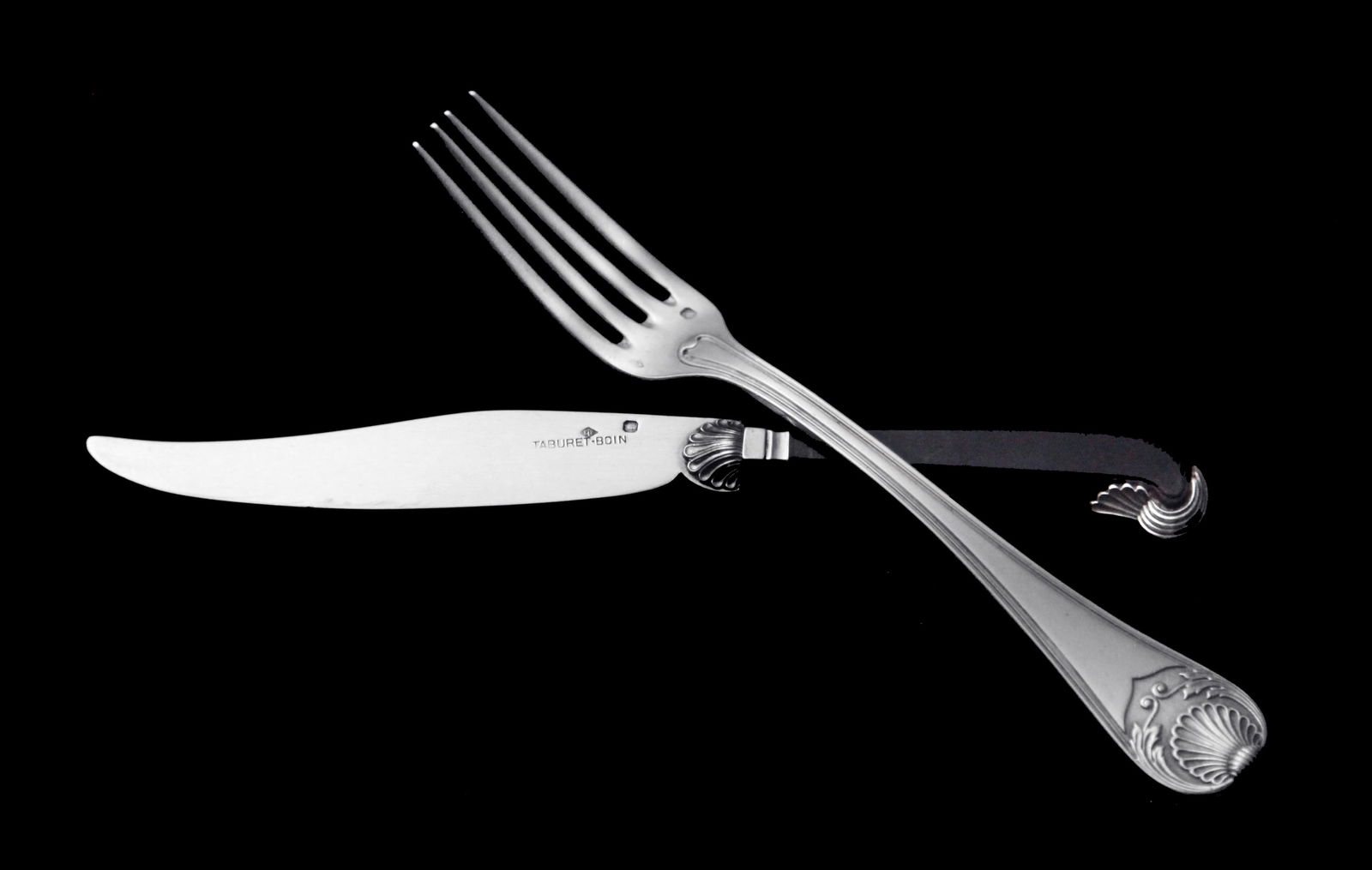 Boin-Taburet: 282pc. Antique French Sterling Silver Flatware Set, 18 Serving Pieces + Chest. - 3