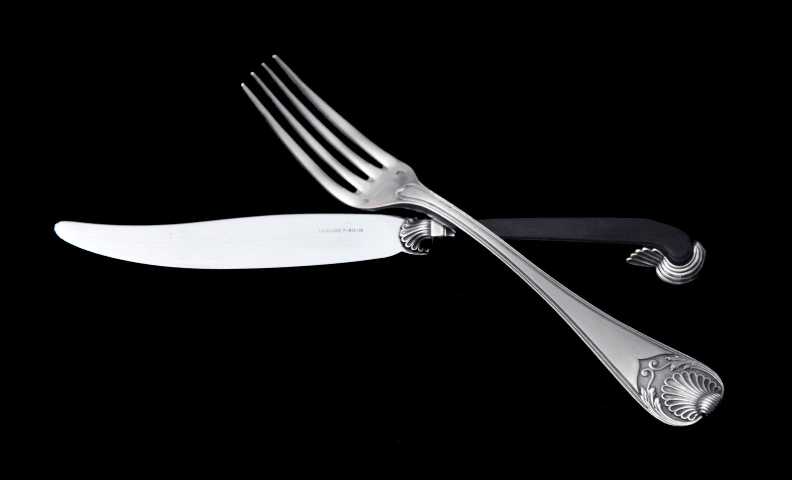 Boin-Taburet: 282pc. Antique French Sterling Silver Flatware Set, 18 Serving Pieces + Chest. - 5