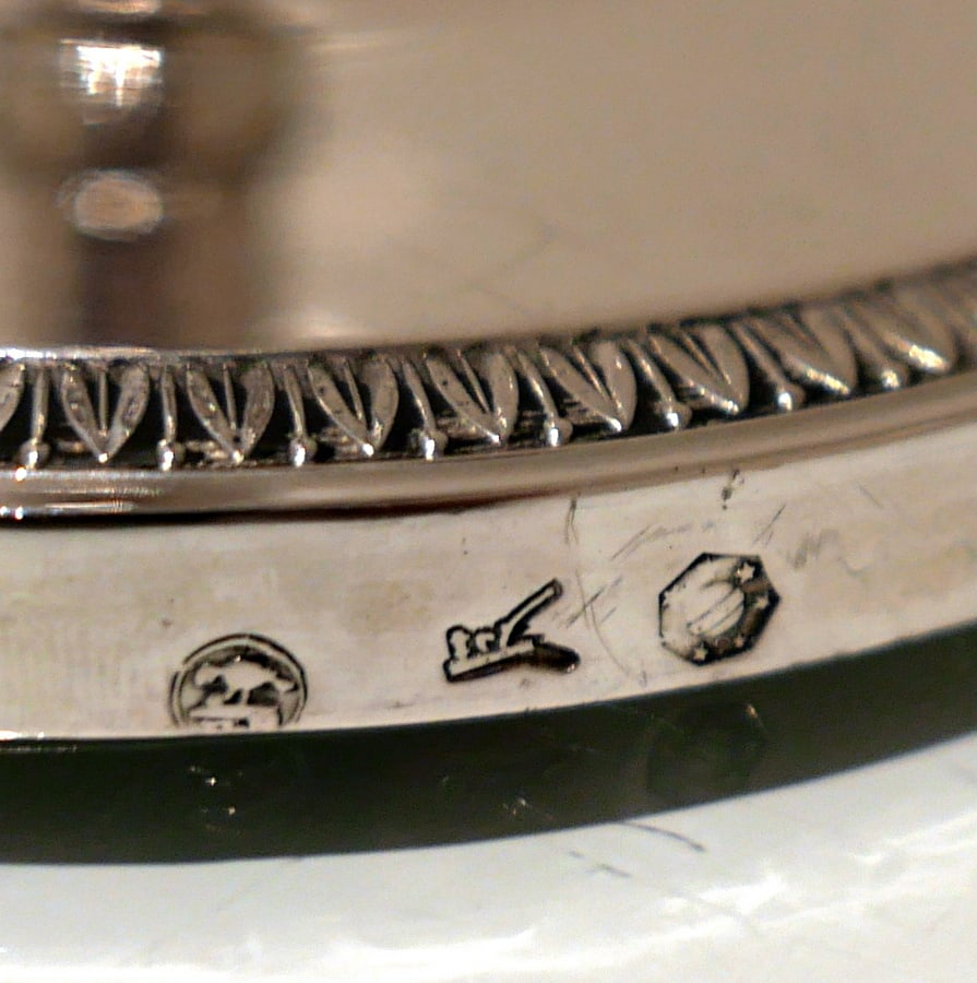 Early 19th Century Antique Italian Pair Silver Candlesticks Milan Circa 1820 Eugenio Brusa - 13