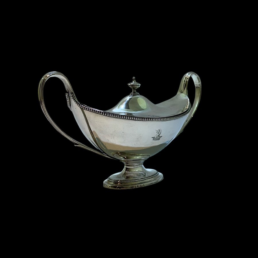 18th Century Antique George III Pair Silver Sauce Tureens London 1786 John Scofield - 7