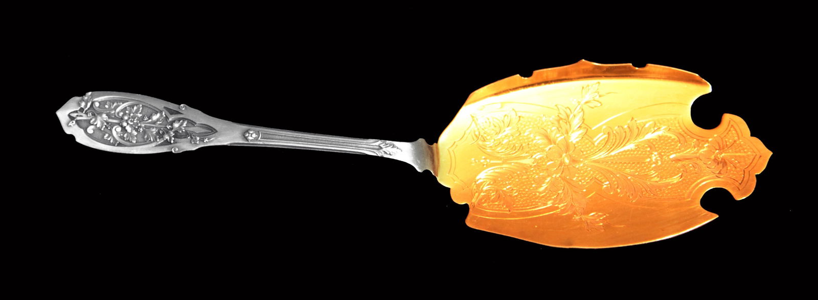 Puiforcat (Hermes) - 170pc. Art Nouveau Antique French 950 Sterling Silver & Vermeil Flatware Set ! - 11