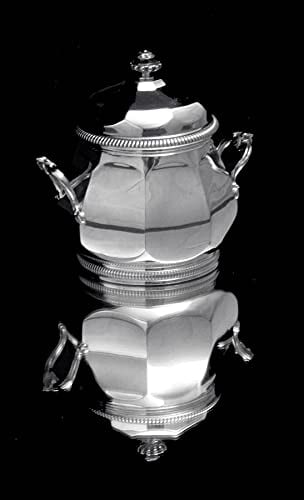 TETARD FRERES ANTIQUE ART DECO 6pc STERLING SILVER TEA SET, SERVING TRAY & WRAPS - 7