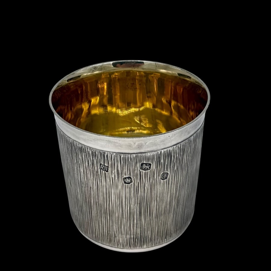 20th Century Modern Sterling Silver Beaker Sheffield 1973 Royal Irish Company (1 of 6)