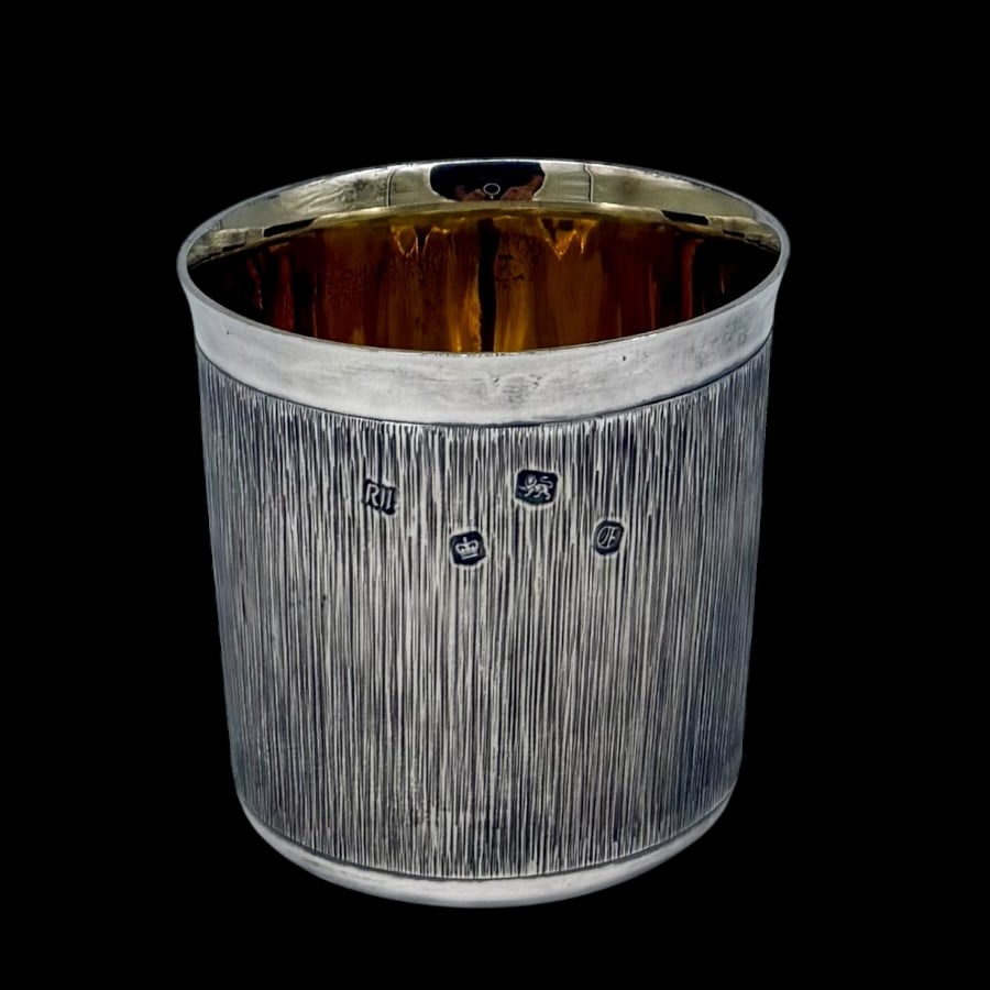 20th Century Modern Sterling Silver Beaker Sheffield 1973 Royal Irish Company - 2