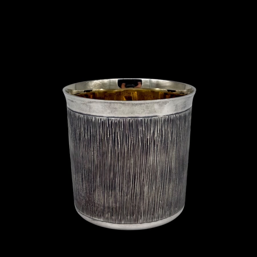 20th Century Modern Sterling Silver Beaker Sheffield 1973 Royal Irish Company - 3
