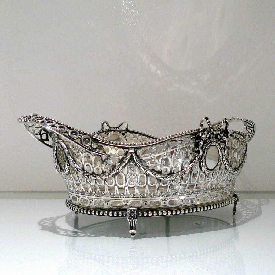 Early 20th Century Antique George V Sterling Silver Dish London 1911 Wakely & Wheeler - 5