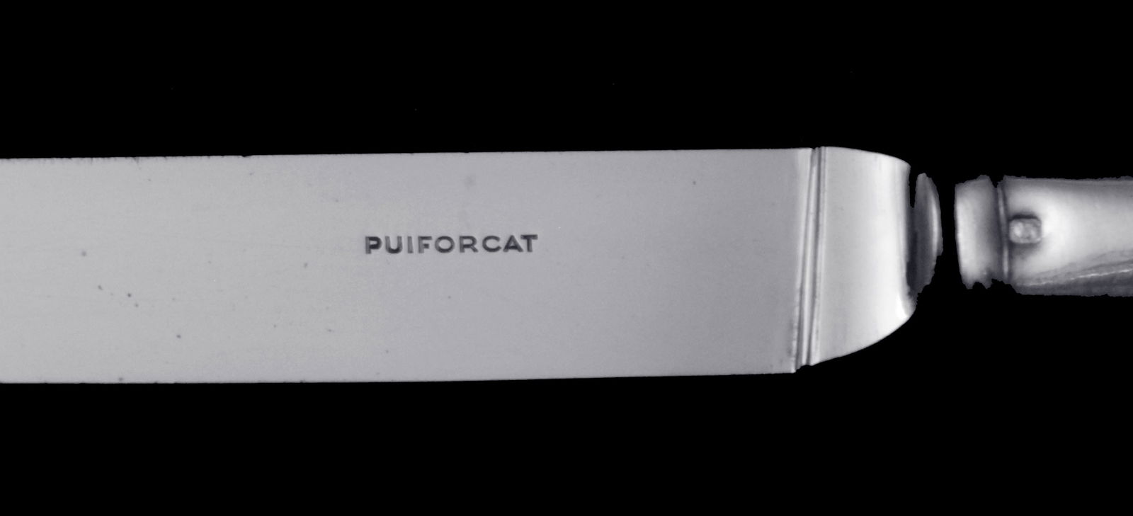 Puiforcat (Hermes) - 48pc. Antique French Sterling Silver Flatware Set + Storage Chests. - 6