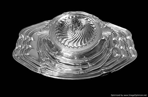 BOIN-TABURET 298pc 950 STERLING SILVER FLATWARE SET PLUS 15pc. SERVING PLATTER SET - 2