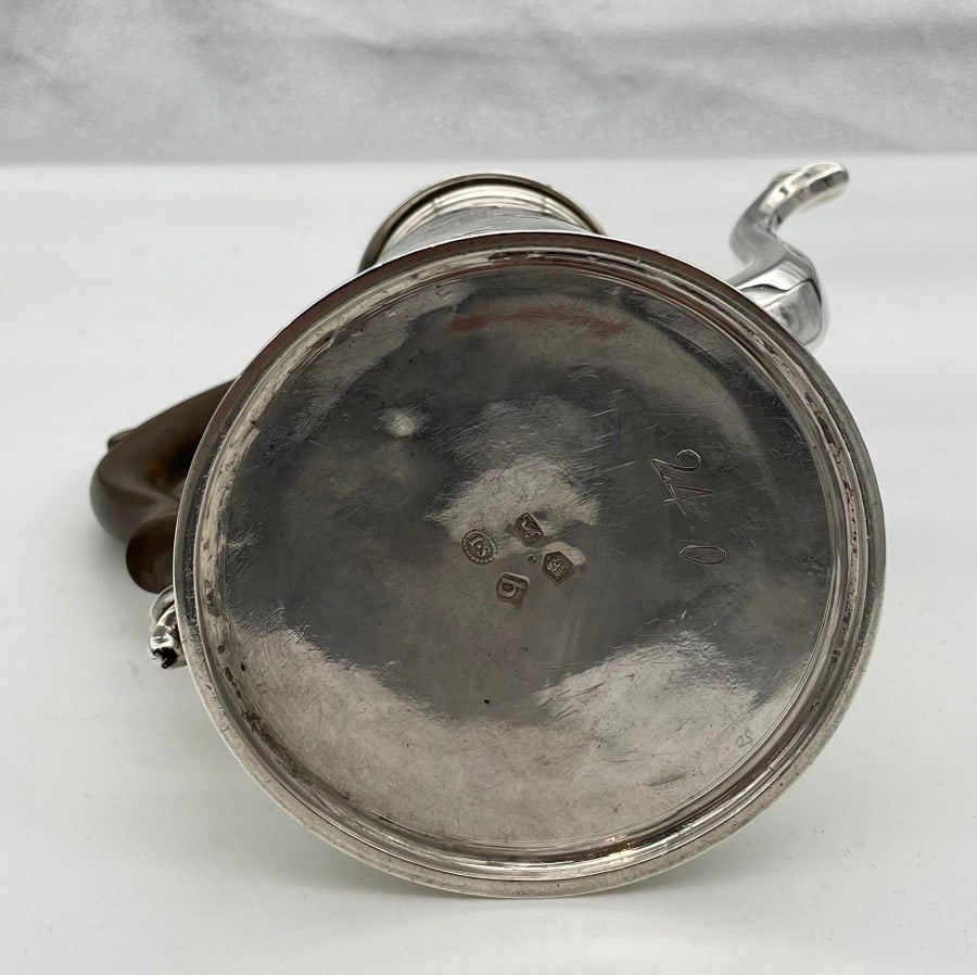 Early 18th Century Antique George II Silver Coffee Pot London 1737 John Swift - 10