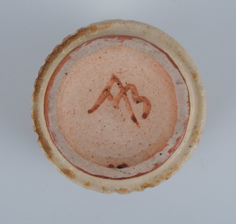 Arne Bang, jam jar with matching Cohr silver lid and Hans Hansen sterling silver spoon. - 6