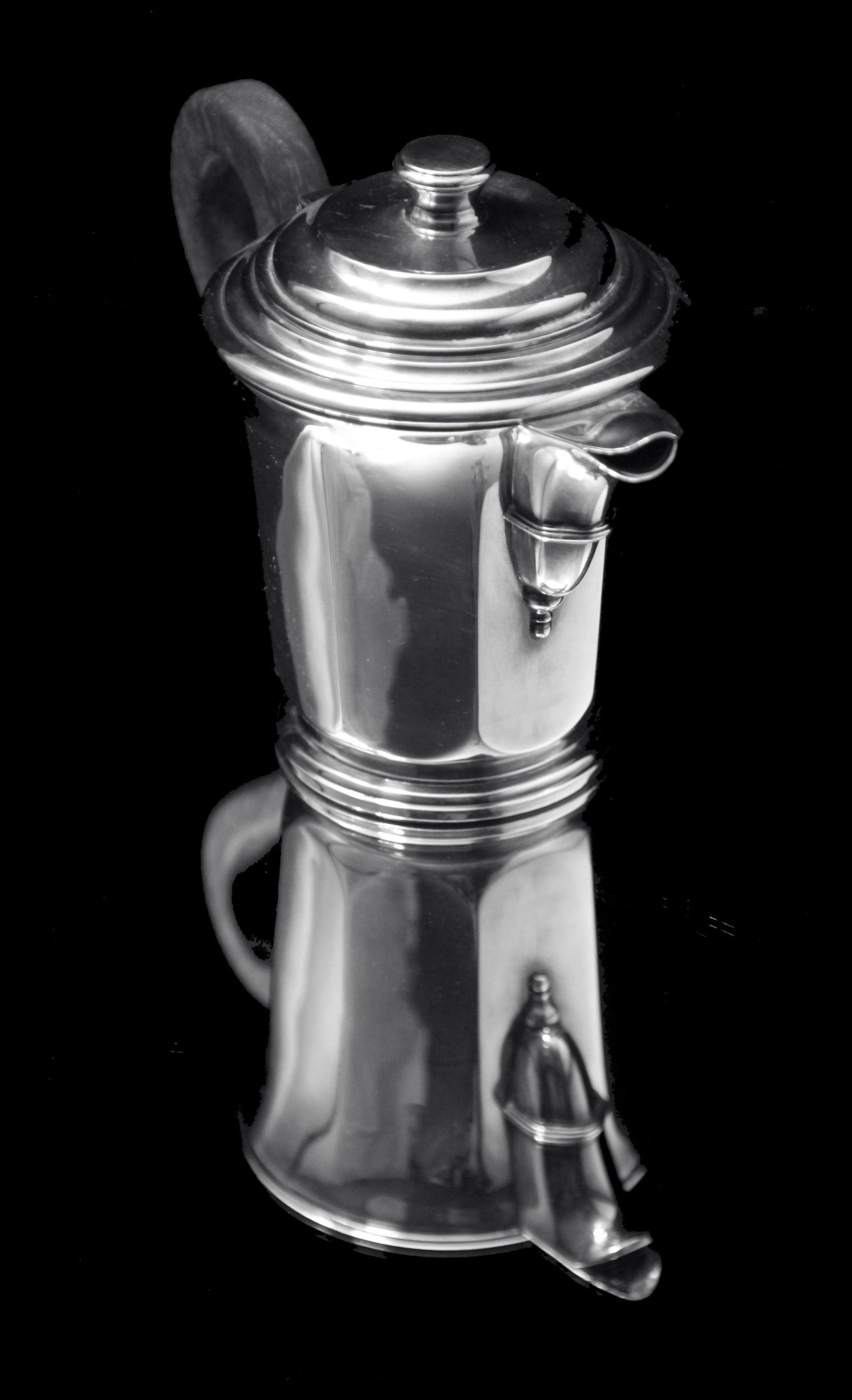 Christofle - 5pc. Original French Art Deco Sterling Silver Tea Set, 1920s - MINT ! - 12