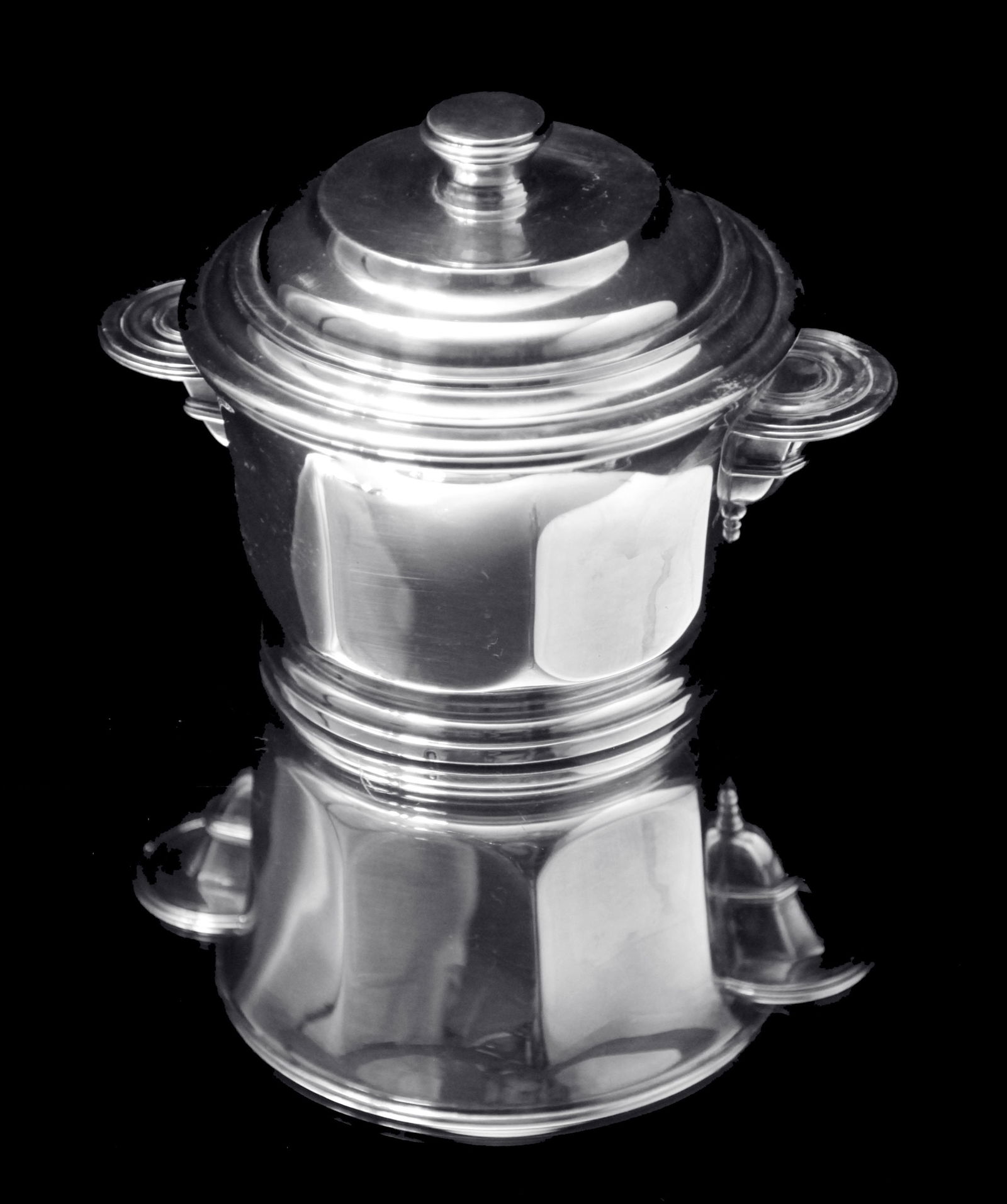 Christofle - 5pc. Original French Art Deco Sterling Silver Tea Set, 1920s - MINT ! - 7