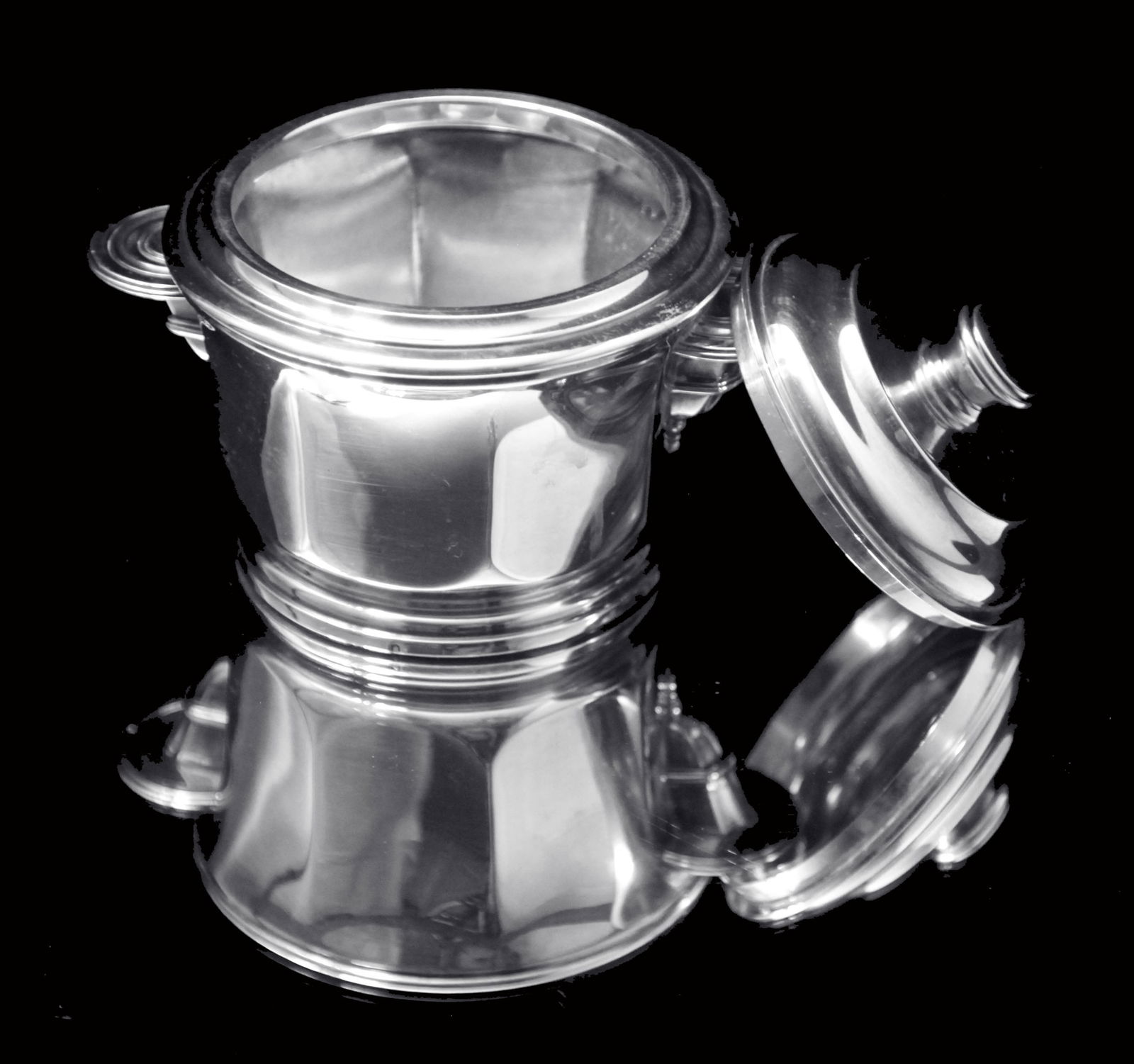 Christofle - 5pc. Original French Art Deco Sterling Silver Tea Set, 1920s - MINT ! - 9