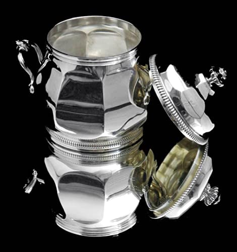 TETARD 6pc ORIGINAL FRENCH ART DECO STERLING SILVER TEA SET + TRAY, 1900-1940 - 10