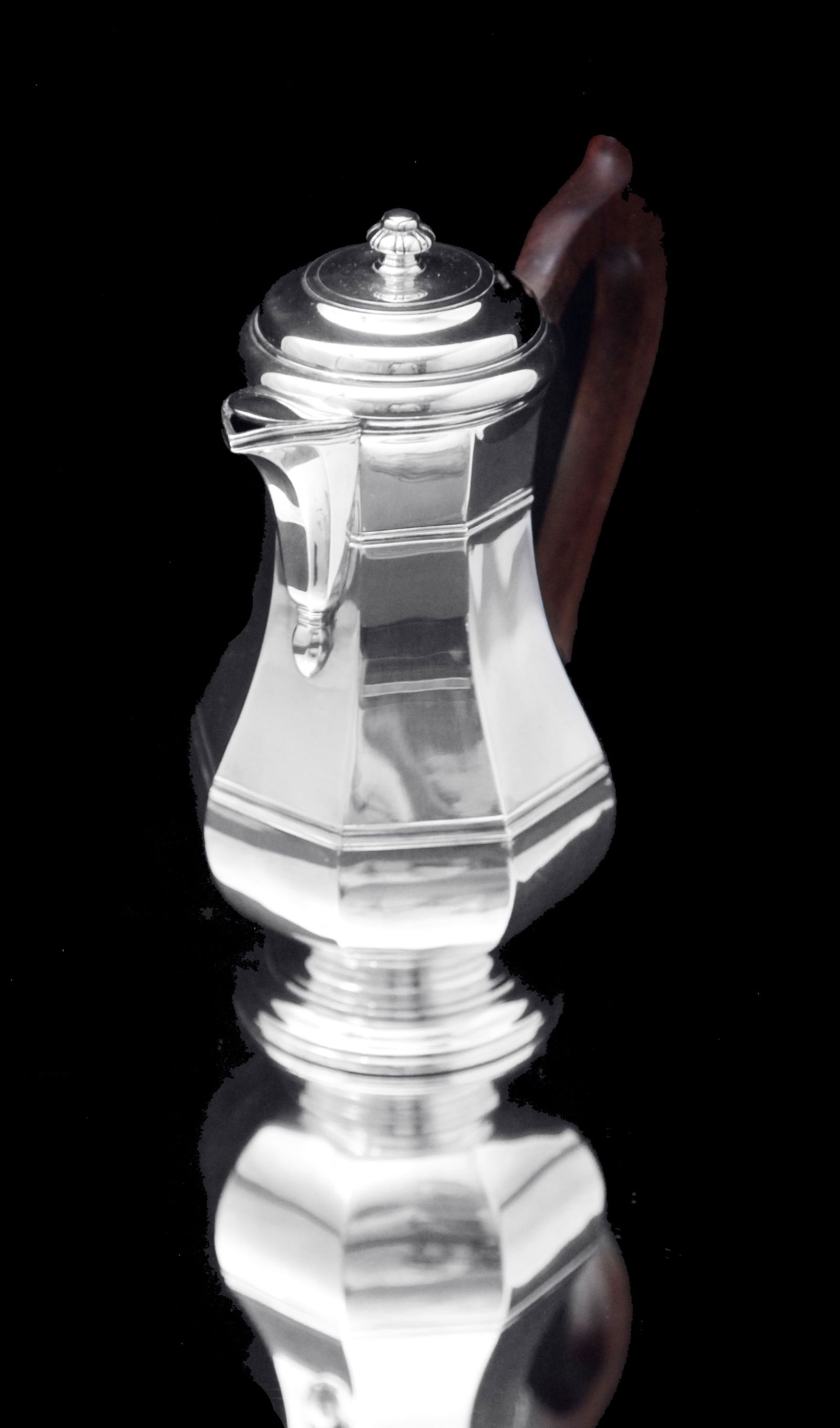 Puiforcat (Hermes) & Christofle: 5pc. Original French Art Deco Sterling Silver Tea Set - MINT ! - 4