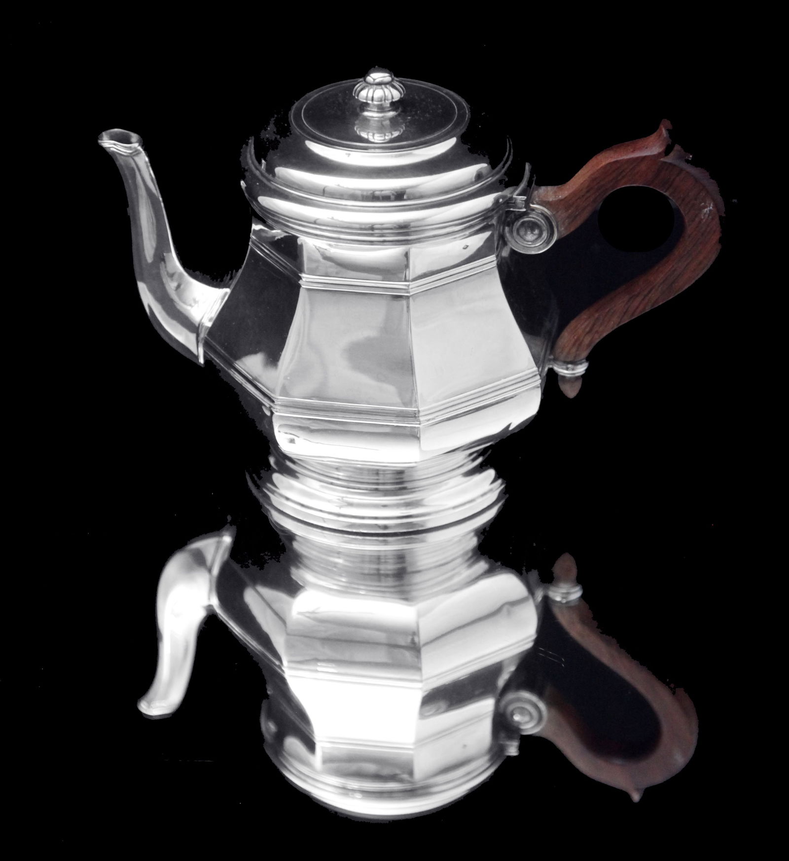 Puiforcat (Hermes) & Christofle: 5pc. Original French Art Deco Sterling Silver Tea Set - MINT ! - 5