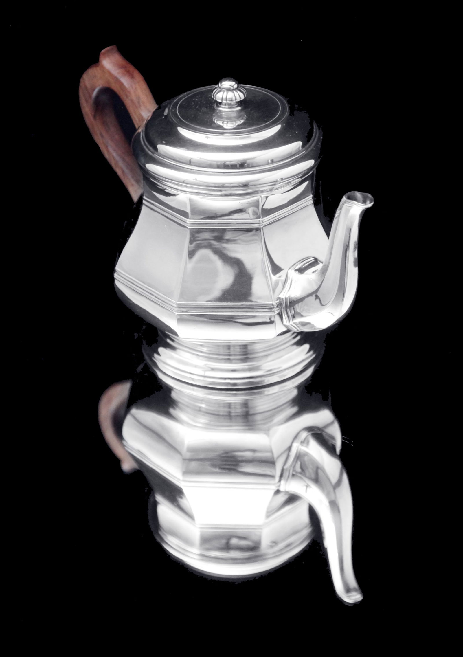 Puiforcat (Hermes) & Christofle: 5pc. Original French Art Deco Sterling Silver Tea Set - MINT ! - 6