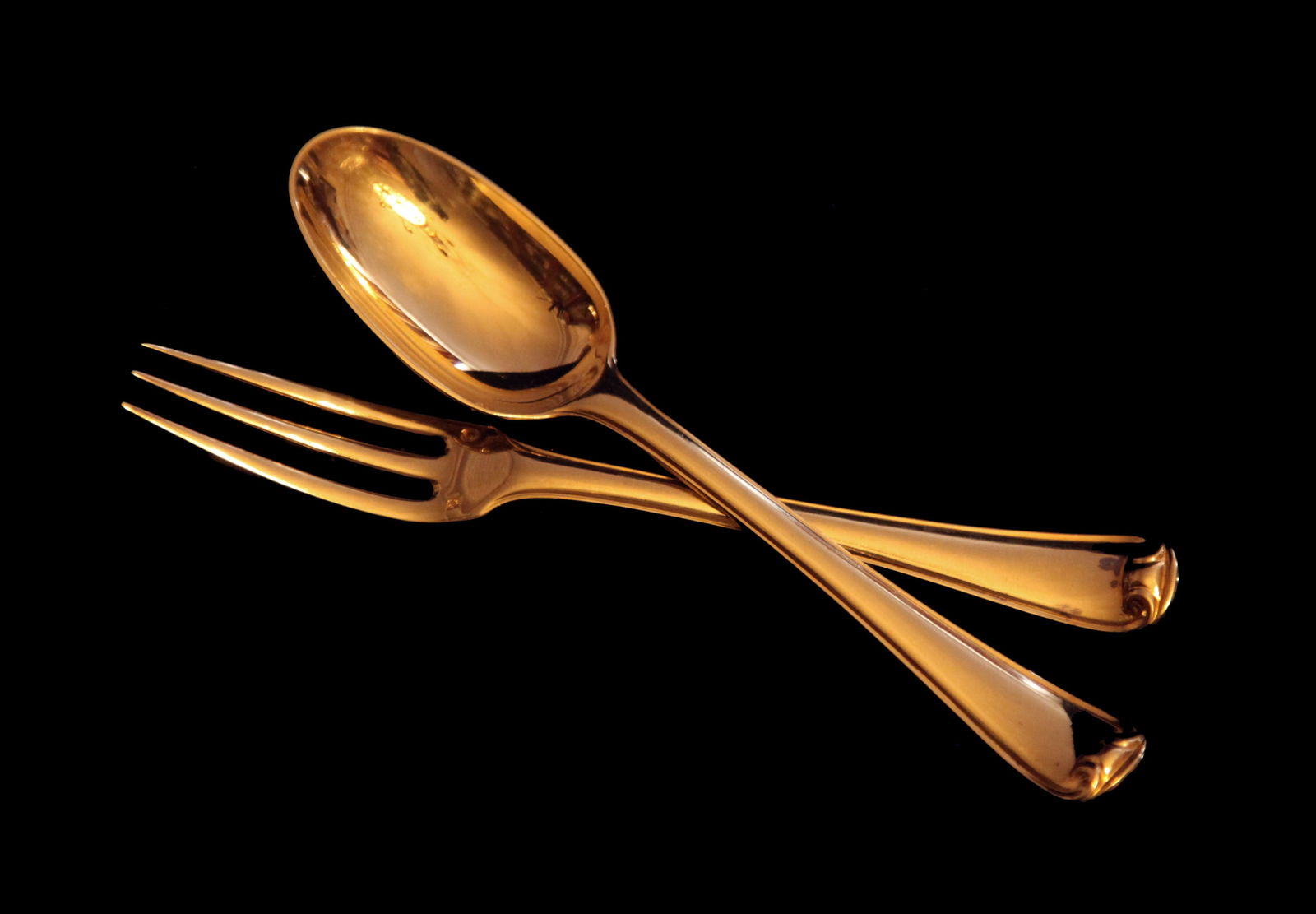 Puiforcat (Hermes) - 140pc. Antique French Sterling Silver & Vermeil Flatware Set, Mazarin Pattern. - 5