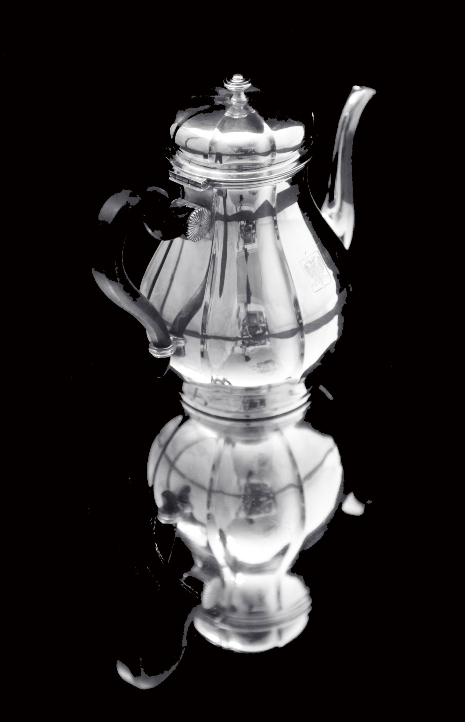 Cardeilhac: Magnificent 5pc. French Antique Sterling Silver Tea Set with Puiforcat Sterling Silver - 11