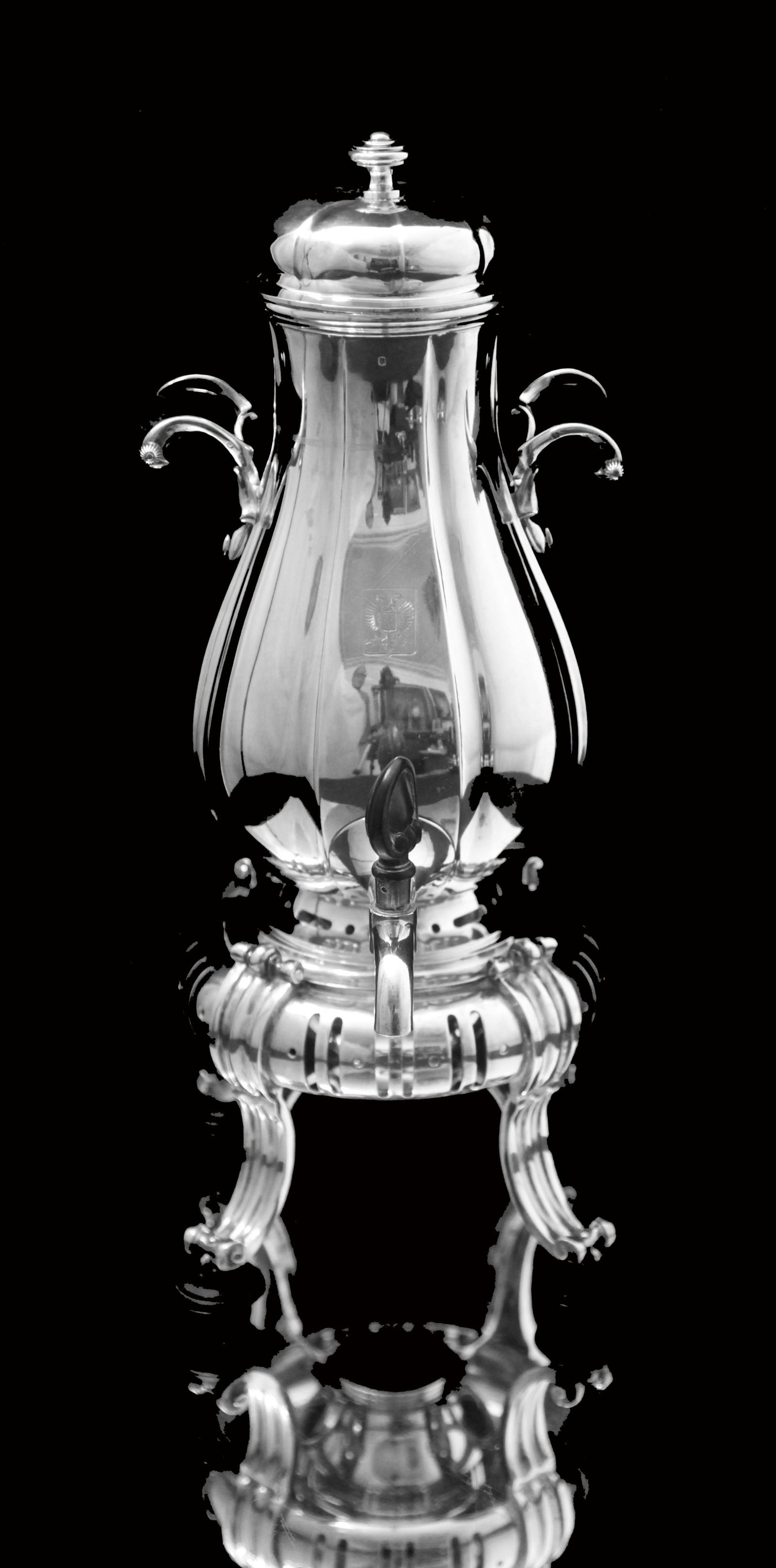 Cardeilhac: Magnificent 5pc. French Antique Sterling Silver Tea Set with Puiforcat Sterling Silver - 4