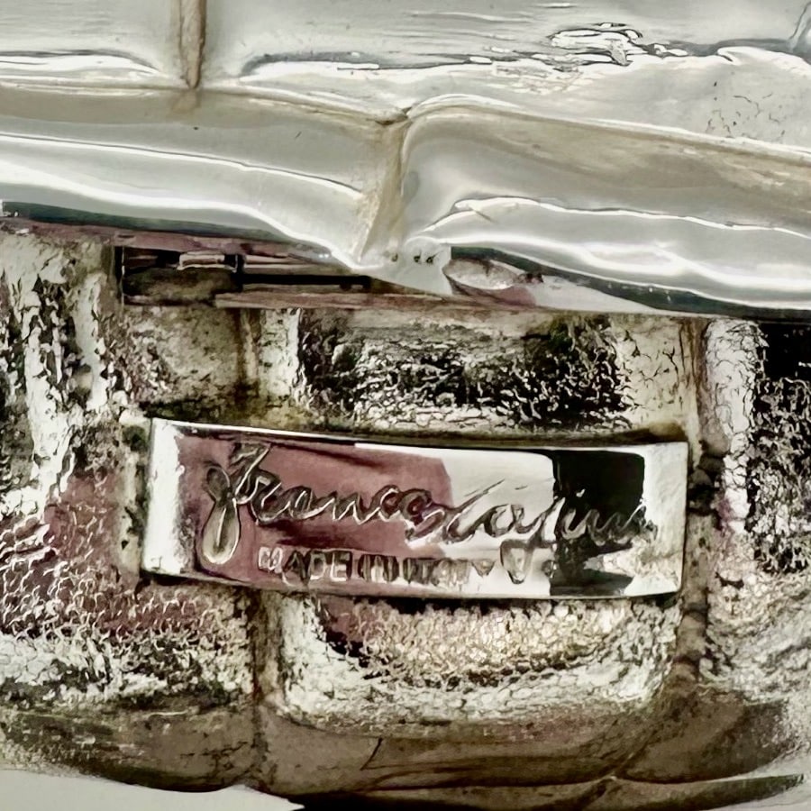 Mid 20th Century Modern Silverplate Large Turtle Box Circa 1950 - 12