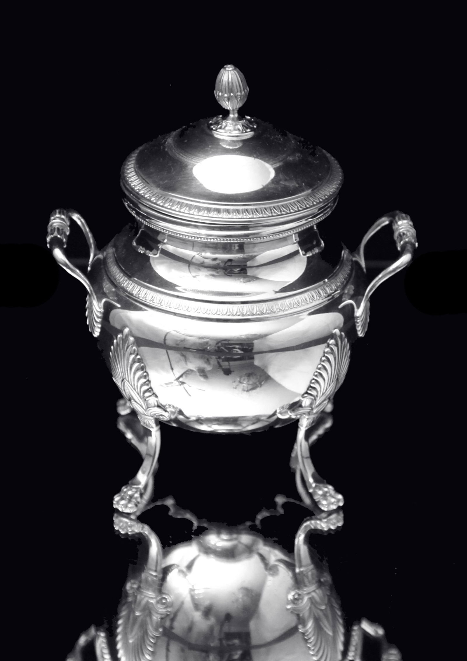 Puiforcat (Hermes) - Stunning 6pc. Antique French Sterling Silver Tea Set, Empire Style, No - 10