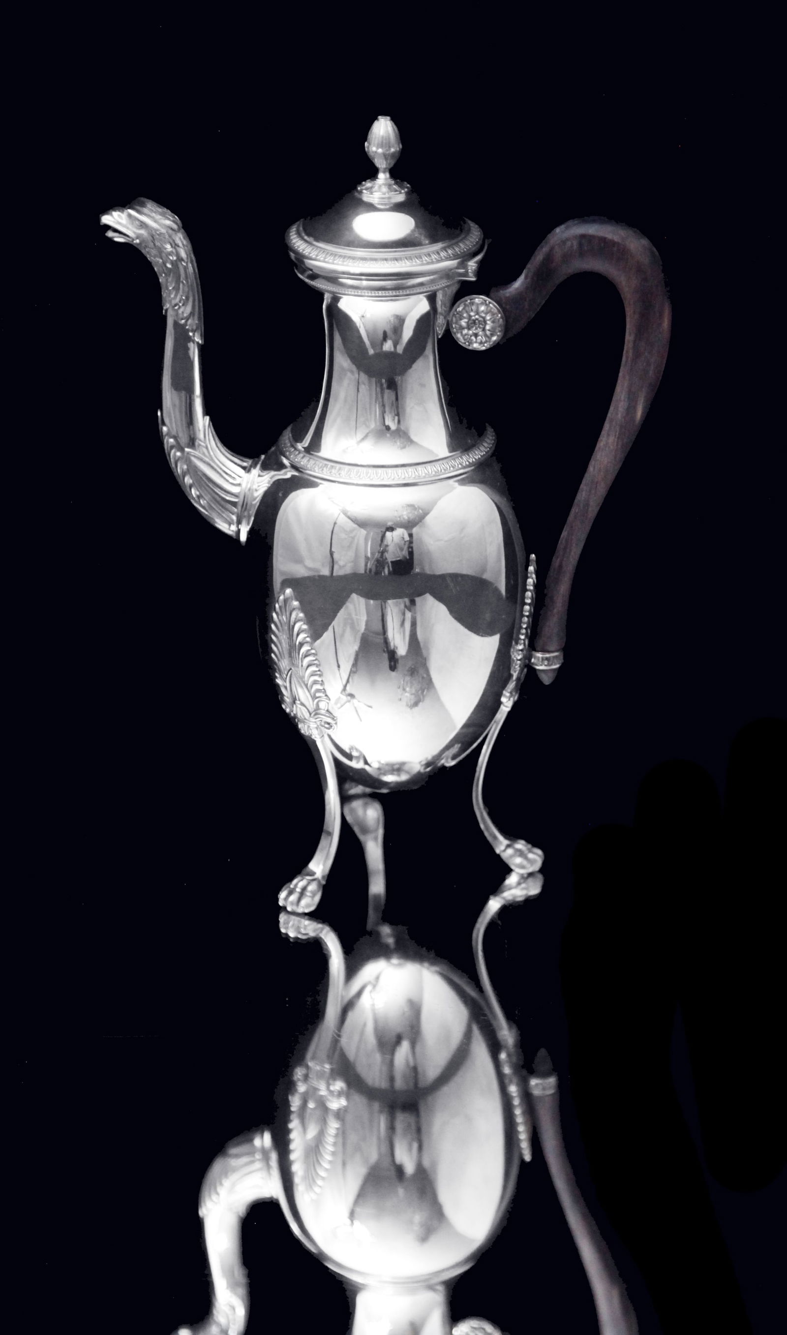 Puiforcat (Hermes) - Stunning 6pc. Antique French Sterling Silver Tea Set, Empire Style, No - 4