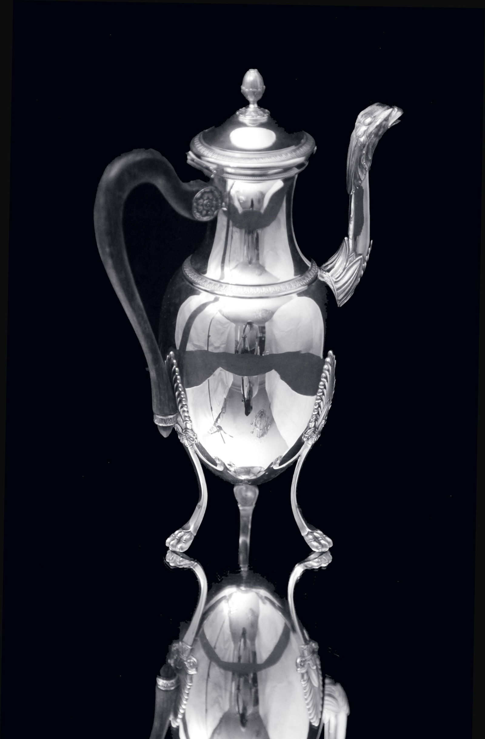 Puiforcat (Hermes) - Stunning 6pc. Antique French Sterling Silver Tea Set, Empire Style, No - 6