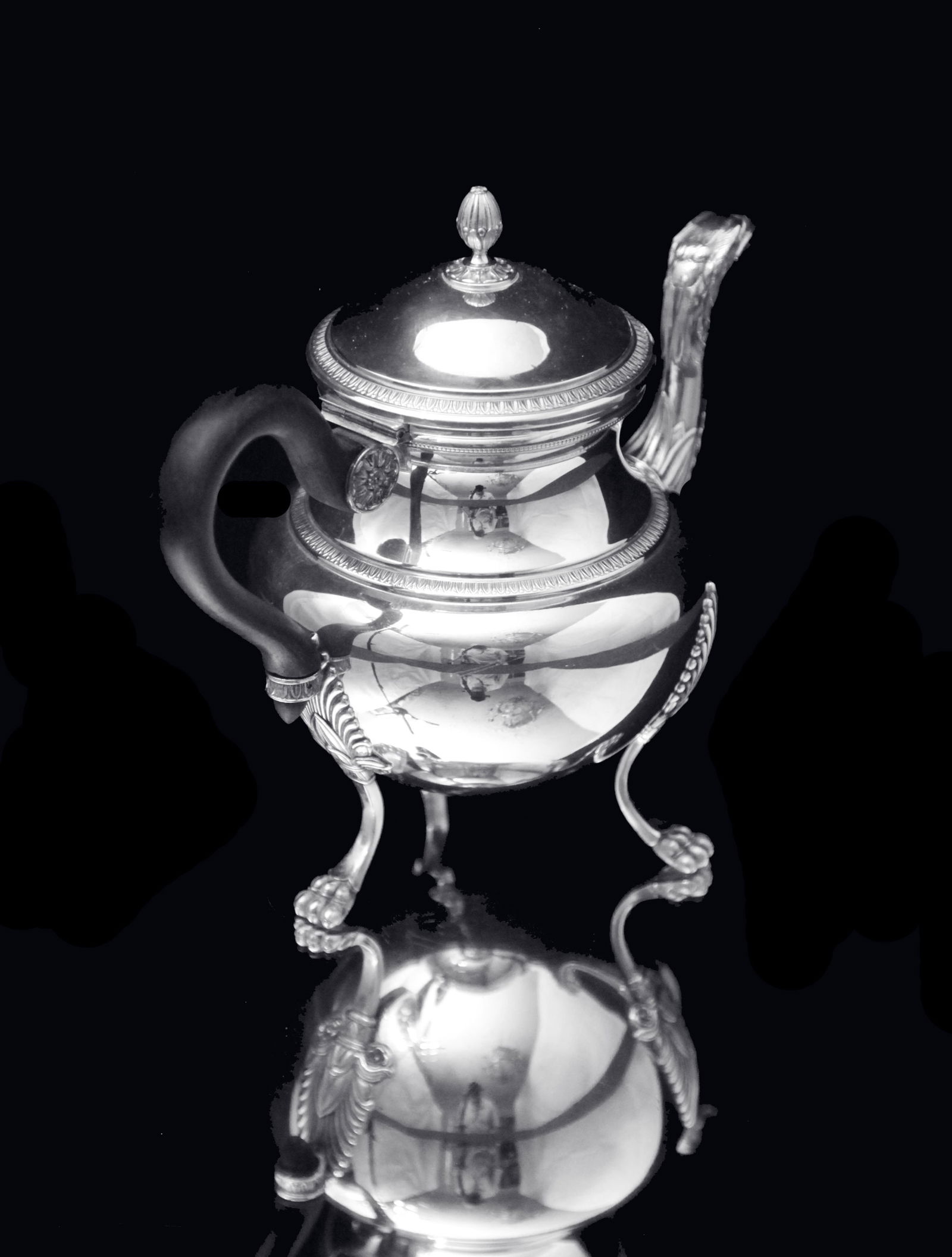 Puiforcat (Hermes) - Stunning 6pc. Antique French Sterling Silver Tea Set, Empire Style, No - 9