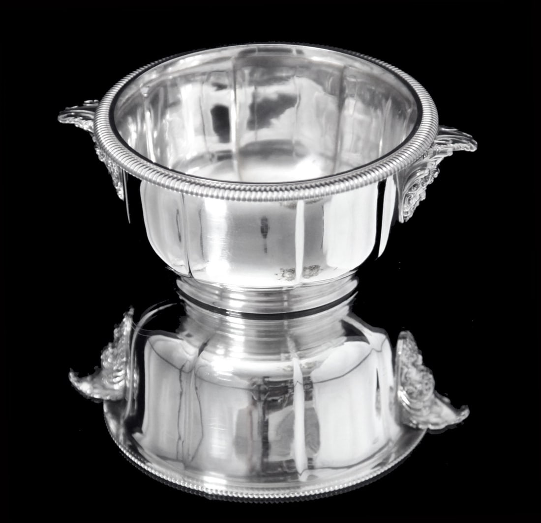 BOIN-TABURET, FABERGE - 8pc. FRENCH ANTIQUE 950 STERLING SILVER TEA SET + 6 FABERGE ESPRESSO CUPS ! - 18