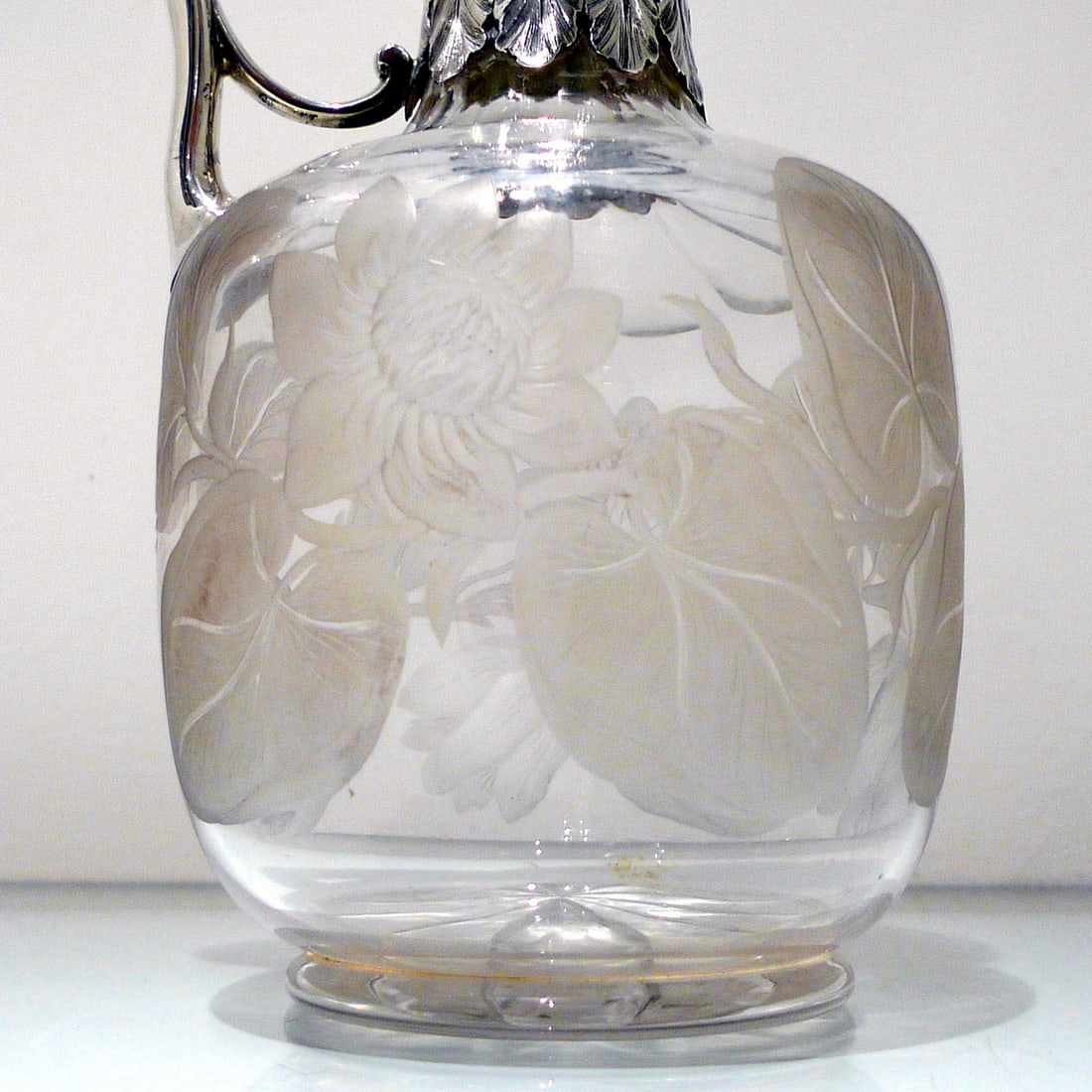 19th Century Antique Victorian Sterling Silver & Crystal Claret Jug London 1859 George Richards & - 10