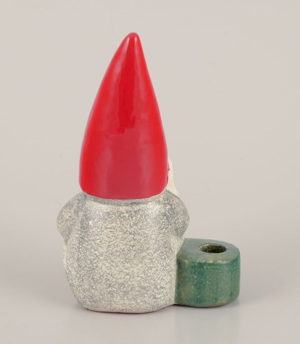 Lisa Larson for Gustavsberg. Candlestick holder. Sitting elf. Late 20th C. - 4