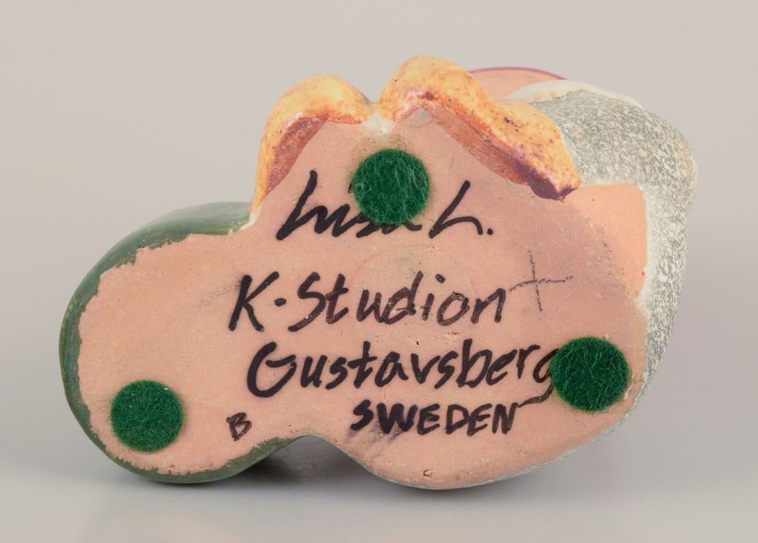 Lisa Larson for Gustavsberg. Candlestick holder. Sitting elf. Late 20th C. - 5