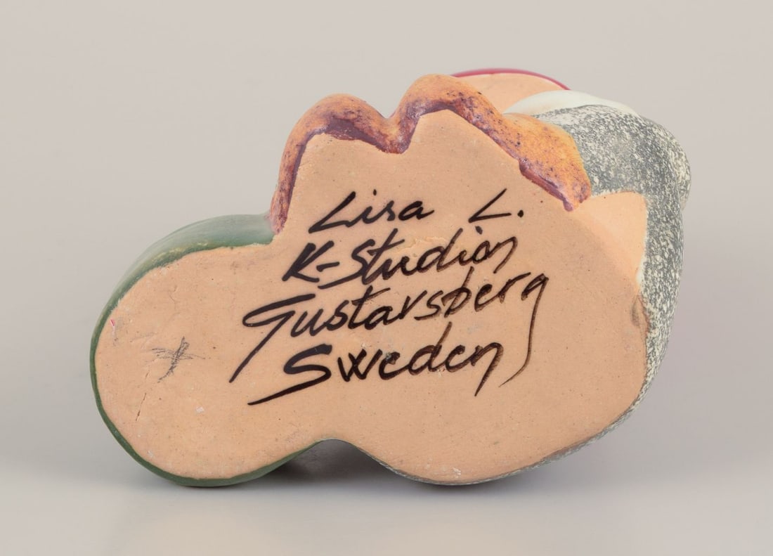 Lisa Larson for Gustavsberg. Candlestick holder. Sitting elf. Late 20th C. - 5