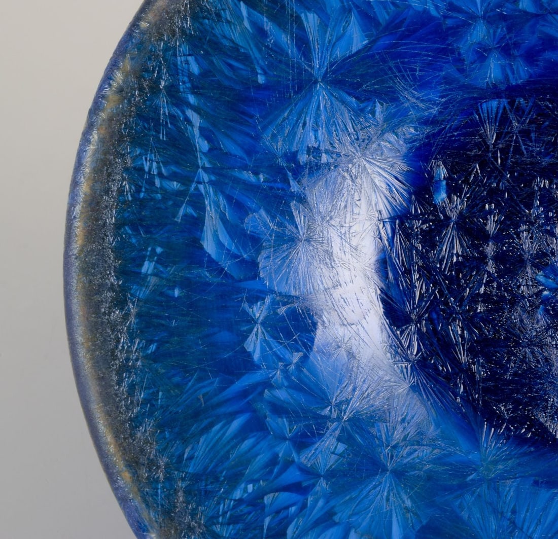 Marius Bessone for Vallauris. Unique ceramic bowl in crystalline glaze. Approx. 1980. - 5