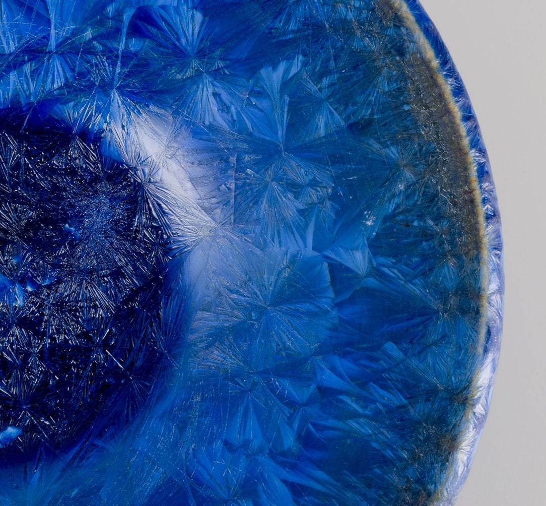 Marius Bessone for Vallauris. Unique ceramic bowl in crystalline glaze. Approx. 1980. - 8