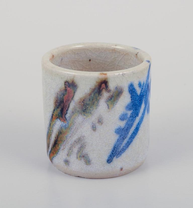 Elly Kuch and Wilhelm Kuch. Three unique miniature vases.1980s - 8