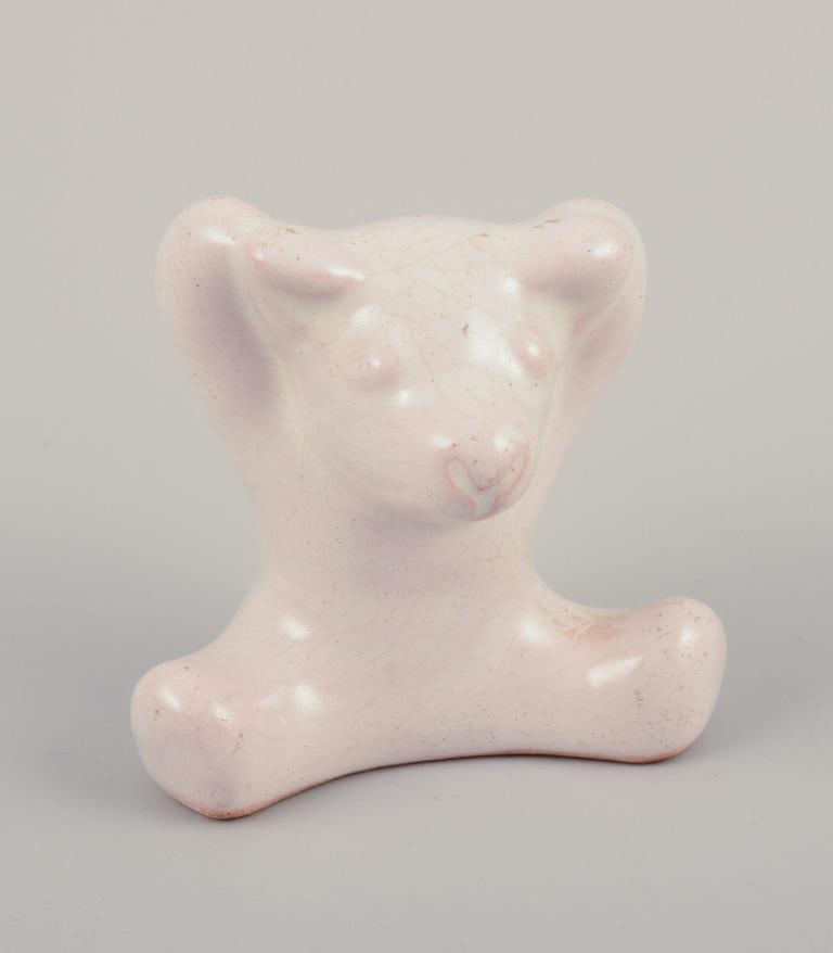 Hjorth, Bornholm. Five bear musicians in white glazed stoneware. Mid-20th C. - 2