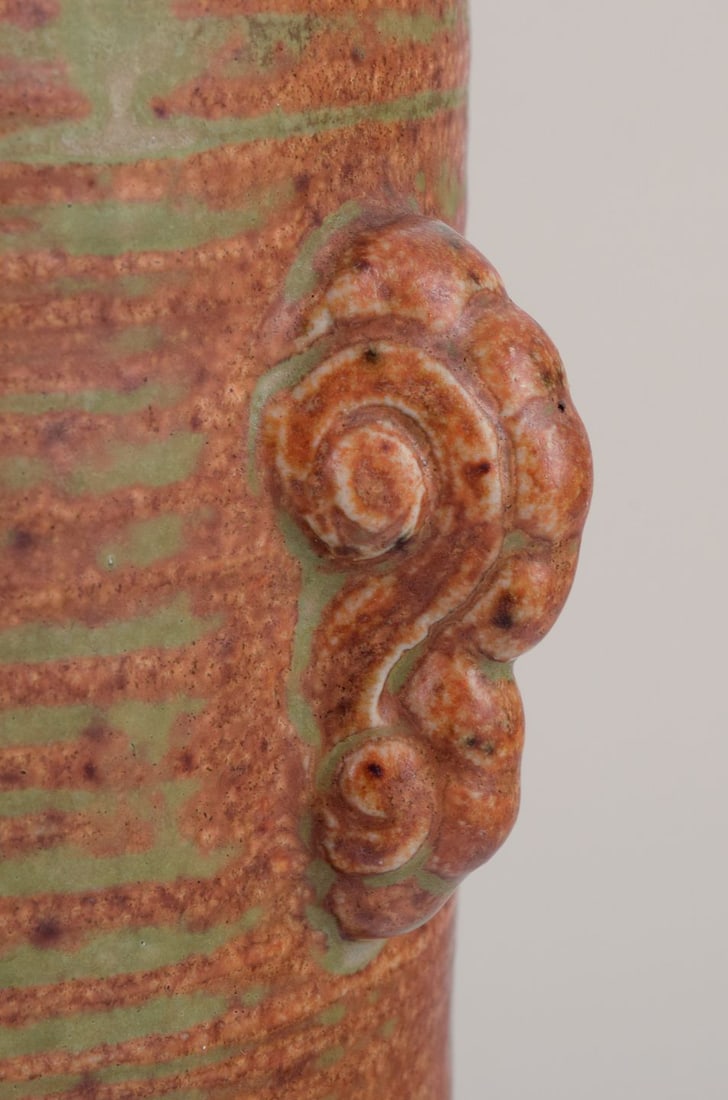 Patrick Nordström for Isle, Denmark. Large cylindrical ceramic vase. 1924. - 4