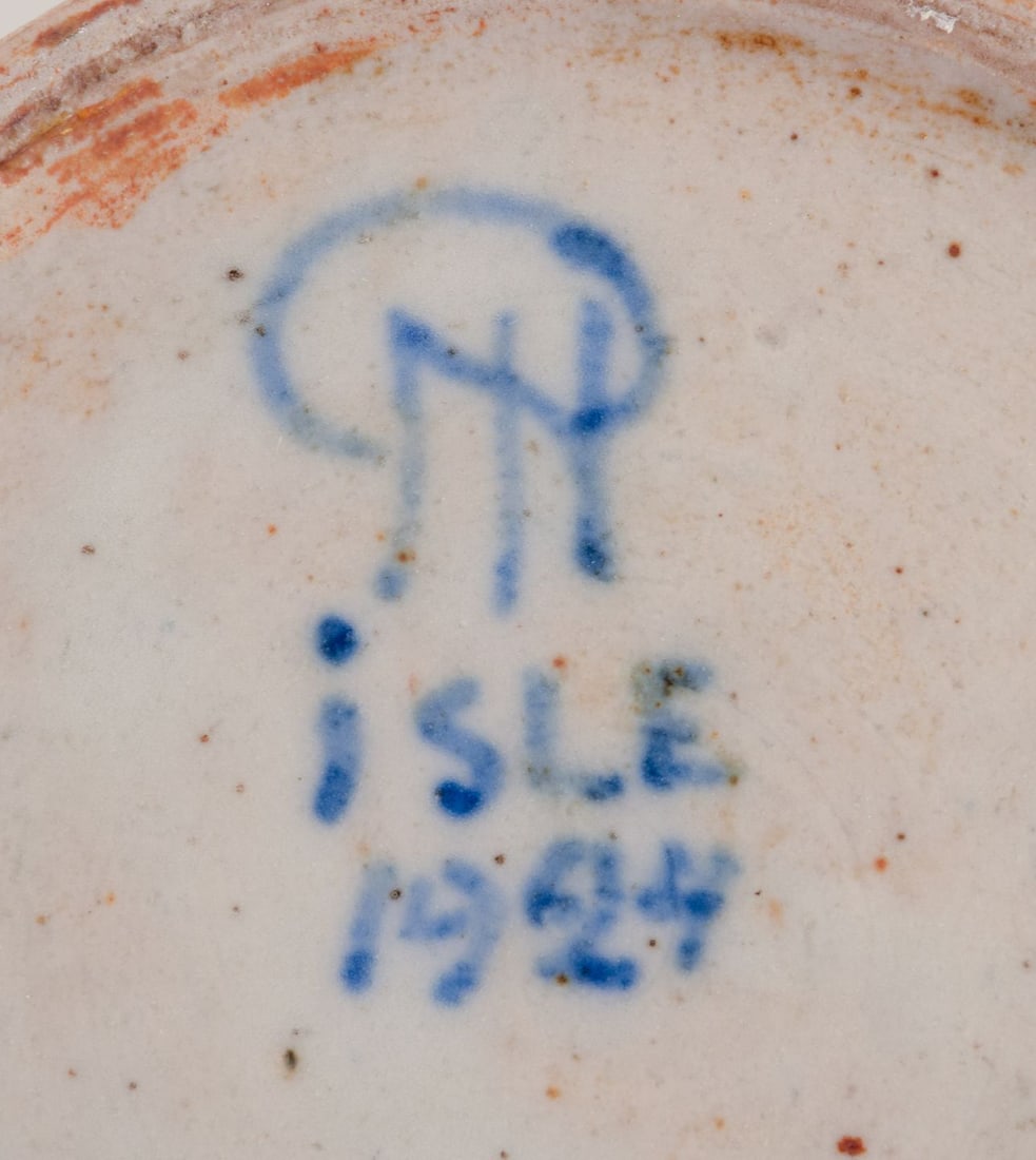 Patrick Nordström for Isle, Denmark. Large cylindrical ceramic vase. 1924. - 8