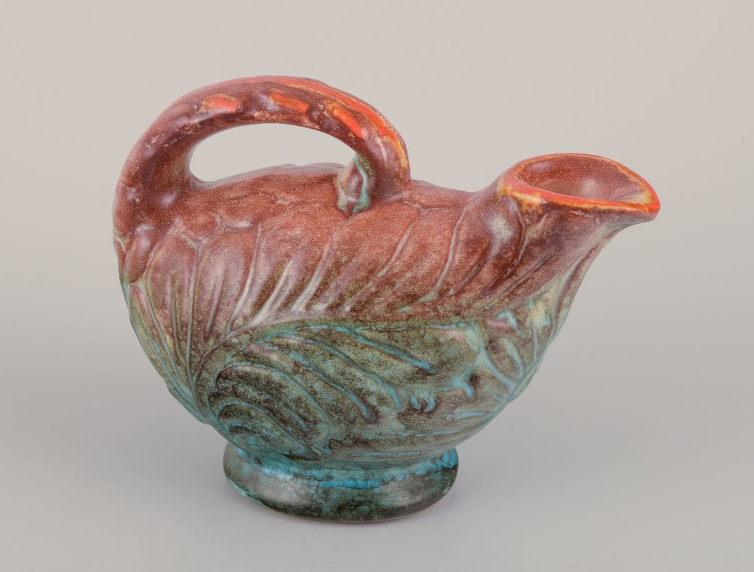 Michael Andersen, Bornholm. Small ceramic jug. Mid-20th C. - 2