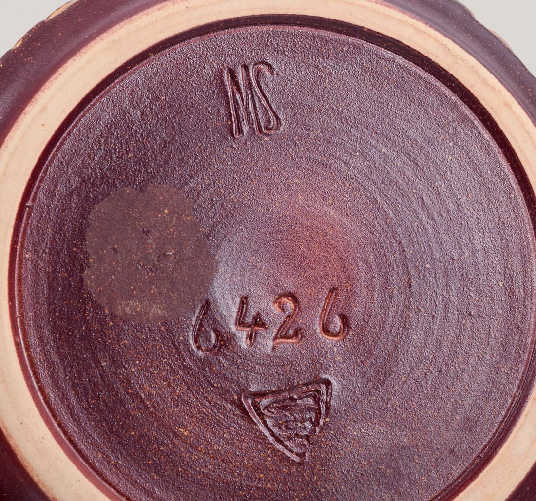 Marianne Starck for Michael Andersen. Modernist jar in stoneware with motif of a hare. 1960s. - 6